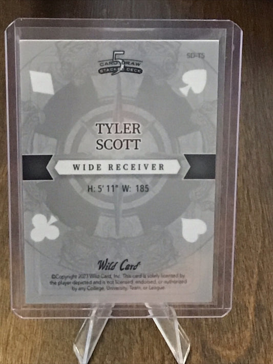 2023 Wild Card 5 Card Draw Stacked Tyler Scott RC Rainbow J Of Clubs 1/1 Auto
