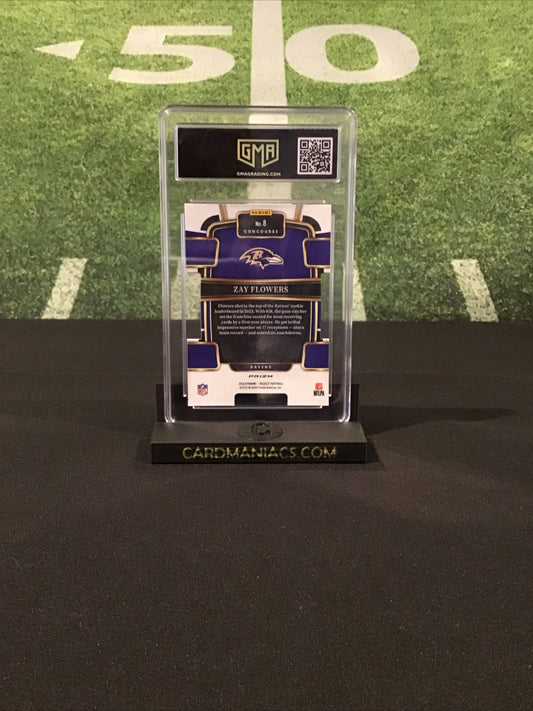 2023 Panini Select - Concourse Red & Yellow Prizm Die-Cut #8 Zay Flowers (RC)