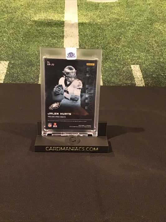 2020 Panini XR - X-Ray Swatches #XR-JU Jalen Hurts /75 (MEM, RC)