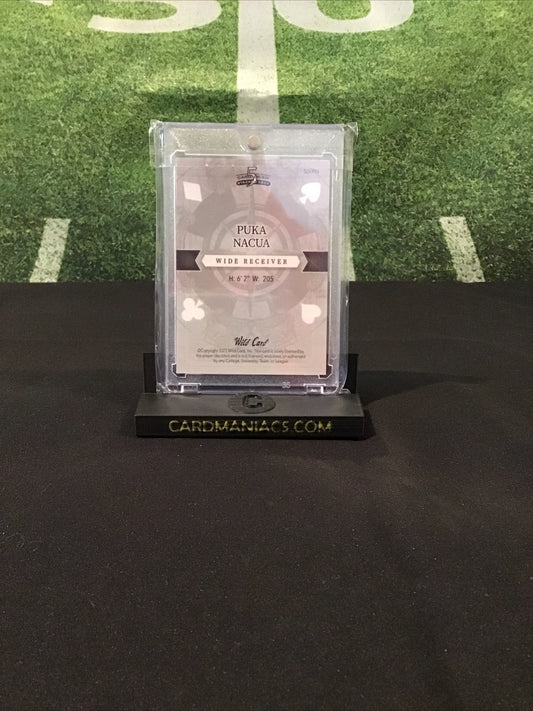 2023 Wild Card 5 Card Draw Stacked Deck Puka Nacua Rainbow Auto Jack Of Clubs