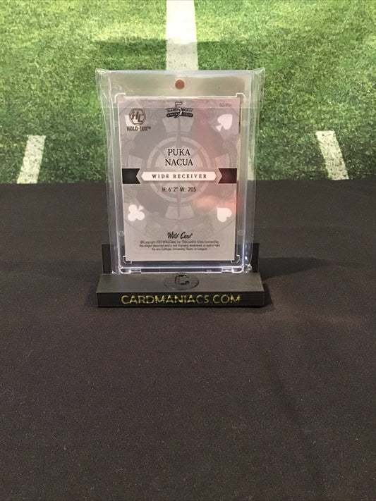 2023 Wild Card 5 Card Draw Stacked Deck Puka Nacua RC Orange Queen Of Diamonds