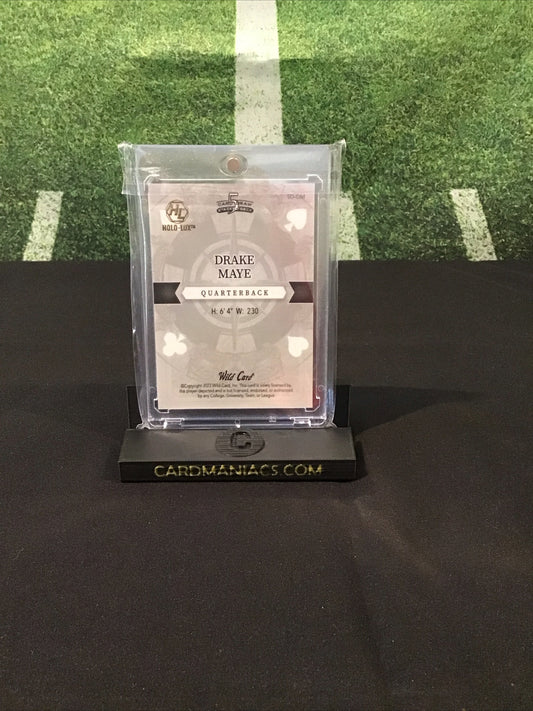 2023 Wild Card 5 Card Draw Stacked Deck Drake Maye PRC Red Ace Of Spades 1/2