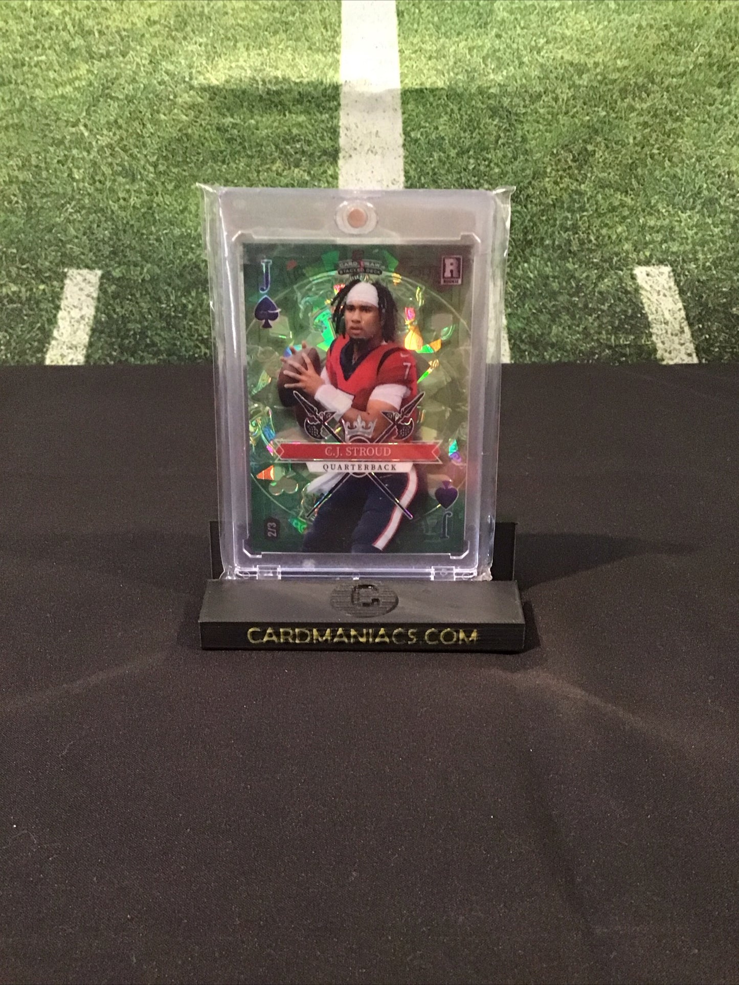 2023 Wild Card 5 Card Draw Stacked Deck CJ Stroud RC Green Jack Of Spades 2/3