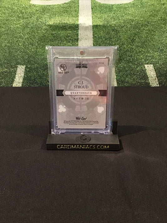 2023 Wild Card 5 Card Draw Stacked Deck CJ Stroud RC Green Jack Of Spades 2/3