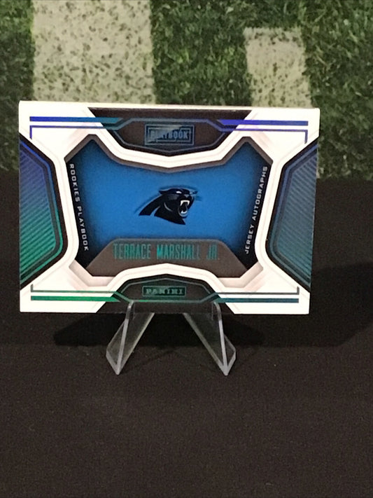 2021 Panini Playbook - Rookie Jersey Autograph Terrace Marshall Jr.(AU, MEM, RC)