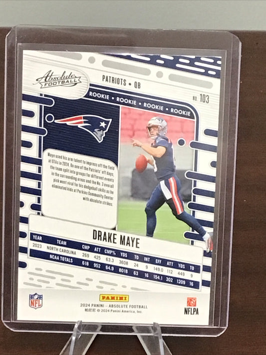 2024 Panini Absolute Football Drake Maye RC