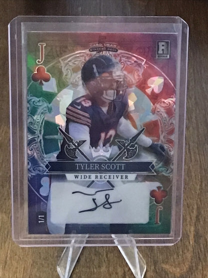 2023 Wild Card 5 Card Draw Stacked Tyler Scott RC Rainbow J Of Clubs 1/1 Auto