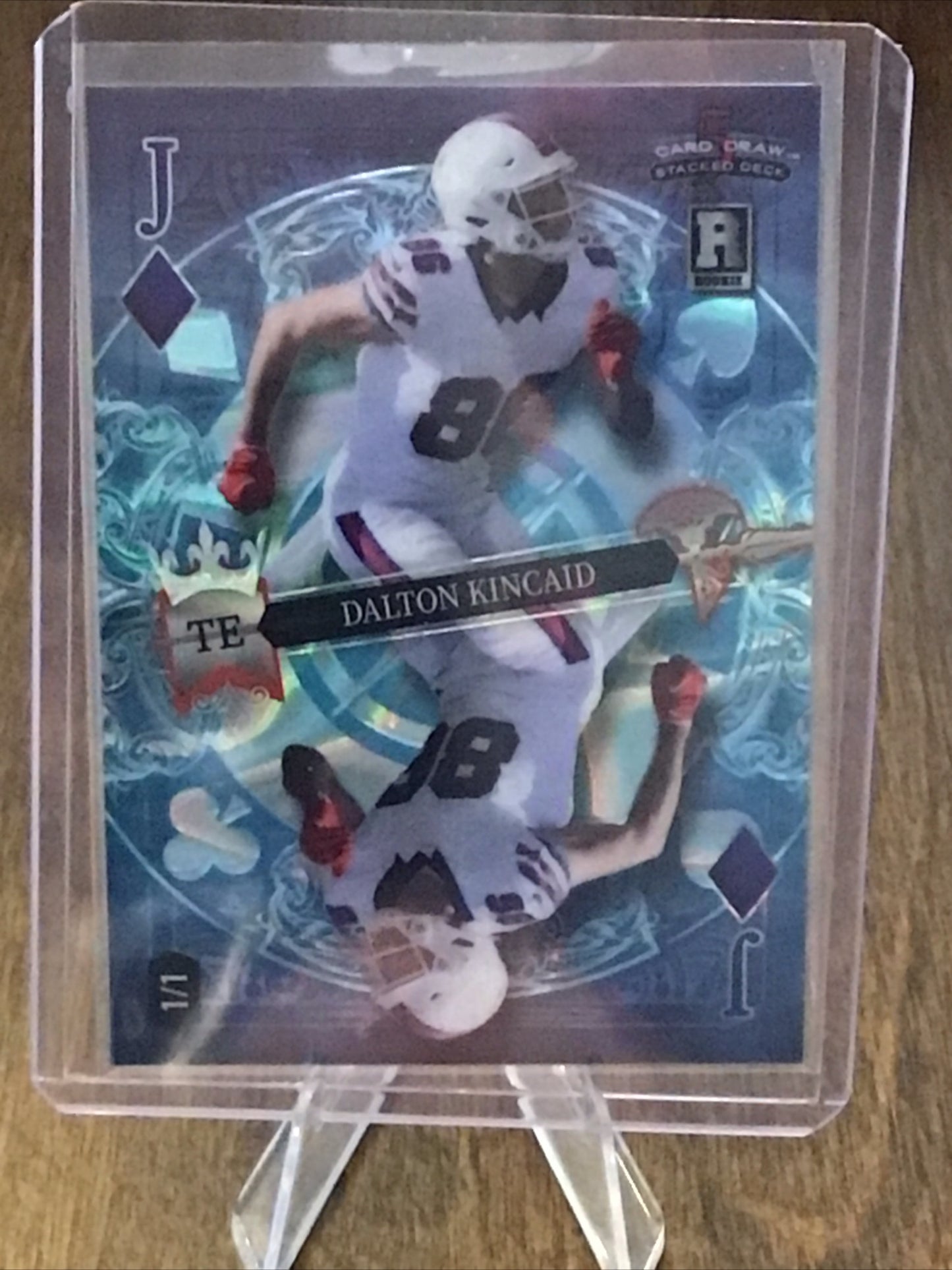 2023 Wild Card 5 Card Draw Stacked Dalton Kincaid RC Blue J Of Diamonds 1/1