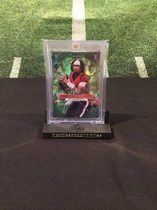 2023 Wild Card 5 Card Draw Stacked Deck CJ Stroud RC Green Jack Of Spades 2/3