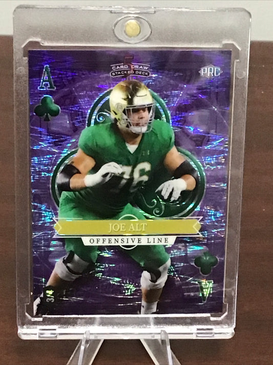 2023 Wild Card 5 Card Draw Stacked Deck Joe Alt PRC Purple A Of Clubs 3/4